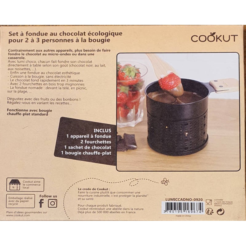 Fondue au chocolat à la bougie COOKUT - Culinarion