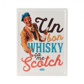 Plaques métal "Whisky" 15 x 20 cm - Natives