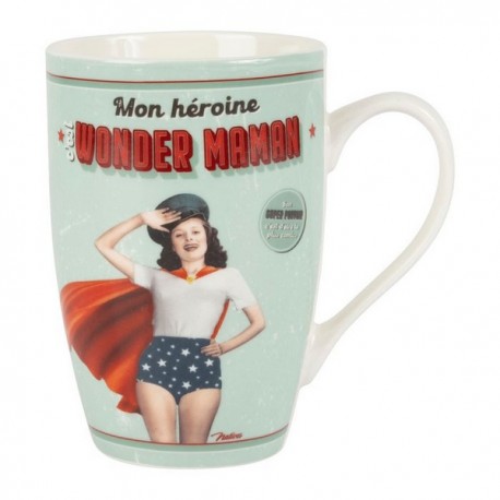 Mug en porcelaine "Wonder maman" - Natives