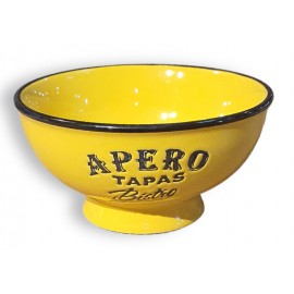 Bol "Apéro Tapas bistrot" grès jaune - Antic Line