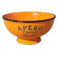 Bol orange inscription "Apéro Tapas bistrot" - Antic Line