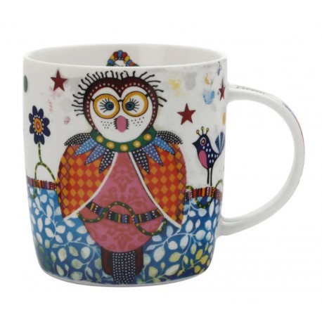 Mug porcelaine humoristique décor hibou - Smile Style