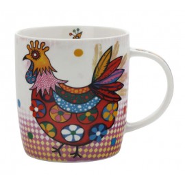 Mug porcelaine humoristique décor poule - Smile Style