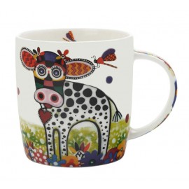 Mug porcelaine humoristique décor vache - Smile Style