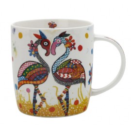 Mug flamands roses en porcelaine humoristique - Smile Style