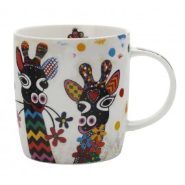 Mug girafe en porcelaine humoristique - Smile Style