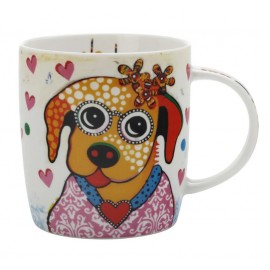 Mug chien en porcelaine humoristique - Smile Style