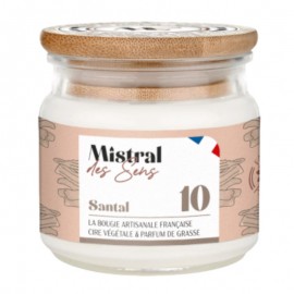 Bougie artisanale Santal - 43 Mistral des Sens