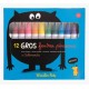 12 gros feutres pinceaux - Les Schmouks Moulin Roty