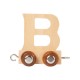 Lettre B collection Train de lettres en bois naturel