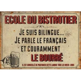 Plaque Ecole du bistrotier