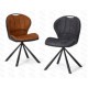 Chaises Sirius tissu cognac ou anthracite