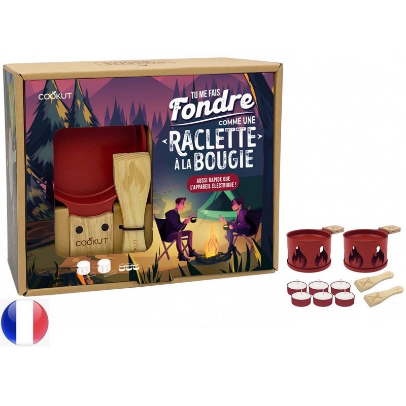 BOITE 20 SPATULES RACLETTE EN BOIS - COOKUT