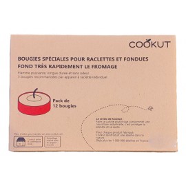 Pack de 12 bougies spéciales raclettes et fondues - Cookut