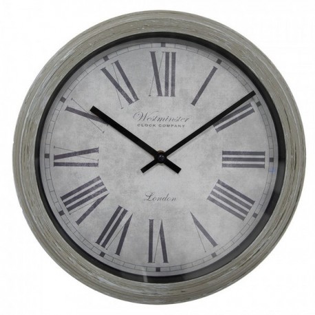 Horloge murale tons gris - Clayre&Eef