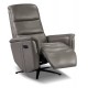 Fauteuil pivotant relax cuir gris