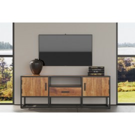 Meuble tv Madeira 140cm en manguier 2 couleurs au choix