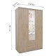 Armoire en kit 2, 3 ou 4 portes couleur bois avec miroir