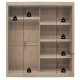 Armoire en kit Mike portes coulissantes blanc ou bois