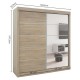 Armoire en kit Mike portes coulissantes blanc ou bois